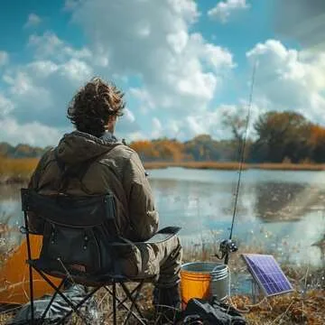 Biling Portable Solar Pond Aerator with Battery Backup