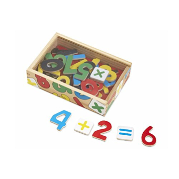 Melissa & Doug 37 Wooden Number Magnets for Kids