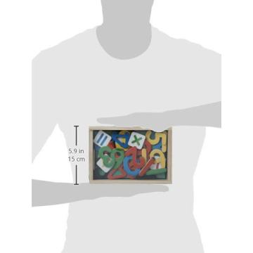 Melissa & Doug 37 Wooden Number Magnets for Kids