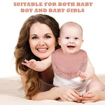 10 Pcs Baby Muslin Bibs Drool Bandana Soft Baby Cotton Bibs for Newborn Baby Girl Boy Toddlers Infants Teething(Classic Colors)