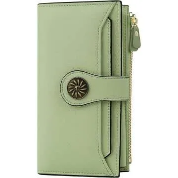 Travelambo Women's RFID Luxury Leather Wallet