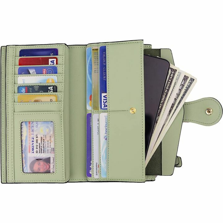 Travelambo Women's RFID Luxury Leather Wallet