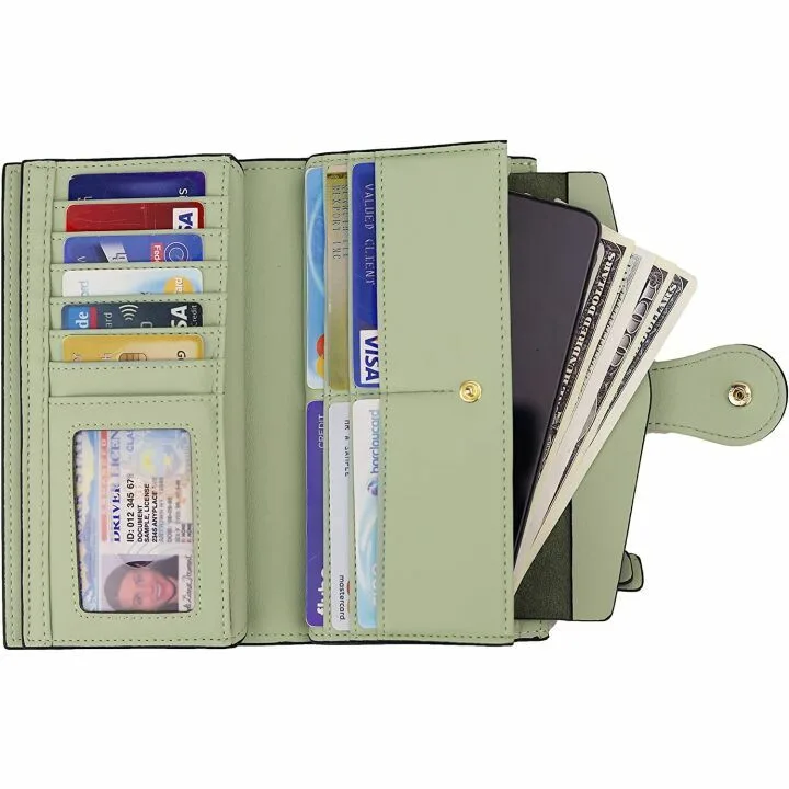 Travelambo Women's RFID Luxury Leather Wallet