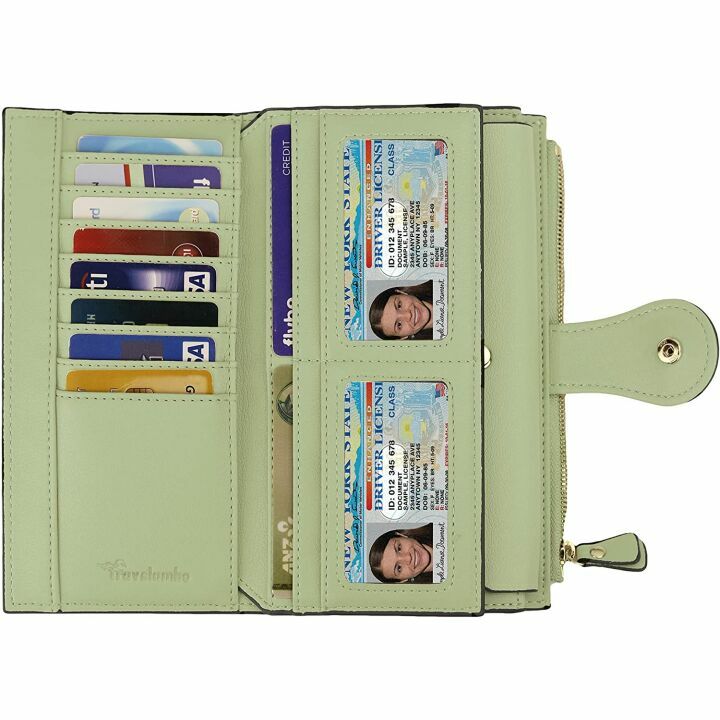 Travelambo Women's RFID Luxury Leather Wallet