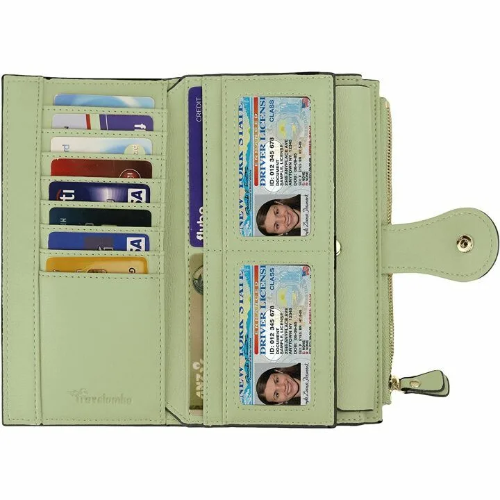 Travelambo Women's RFID Luxury Leather Wallet