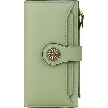 Travelambo Women's RFID Luxury Leather Wallet