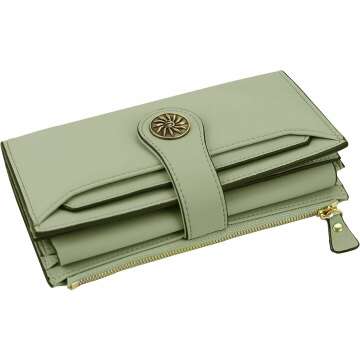 Travelambo Women's RFID Luxury Leather Wallet