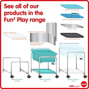 edxeducation Fun2 Play Mini Tuff Tray for Kids - Sensory Play