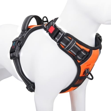 PHOEPET No Pull Dog Harness Reflective with Handle