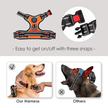 PHOEPET No Pull Dog Harness Reflective with Handle