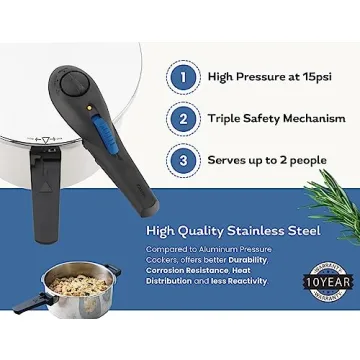 Zavor ZPot 4.2 Quart Pressure Cooker 15-PSI Stainless Steel