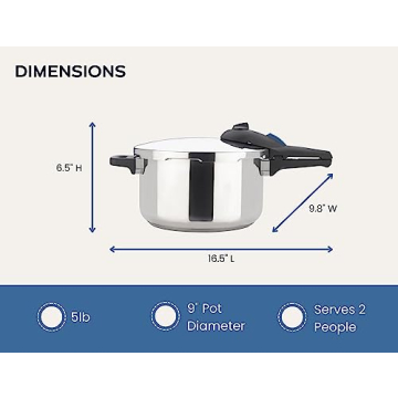 Zavor ZPot 4.2 Quart Pressure Cooker 15-PSI Stainless Steel