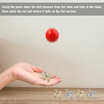 ZeeDix 90 Pcs Pick Up Sticks & Retro Metal Jacks Set - Family Fun!