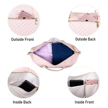 Stylish Leather Travel Bag with Shoe Pouch for All