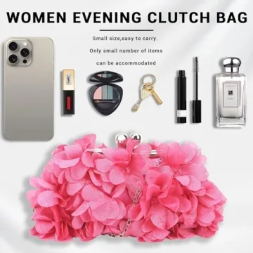 Floral Mini Evening Clutch Bag for Women