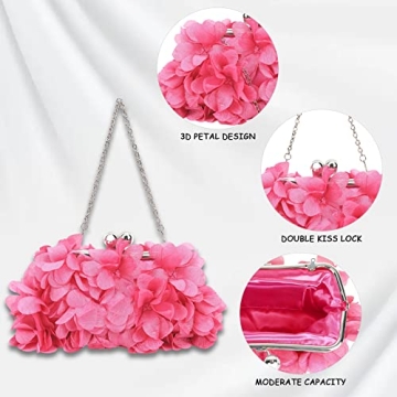 Floral Mini Evening Clutch Bag for Women