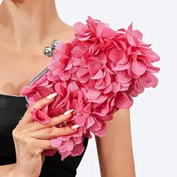 Floral Mini Evening Clutch Bag for Women