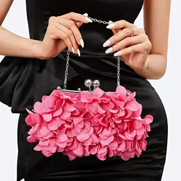 Floral Mini Evening Clutch Bag for Women