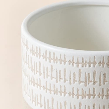 Elegant LA Jolie Muse Ceramic Plant Pot with Stand