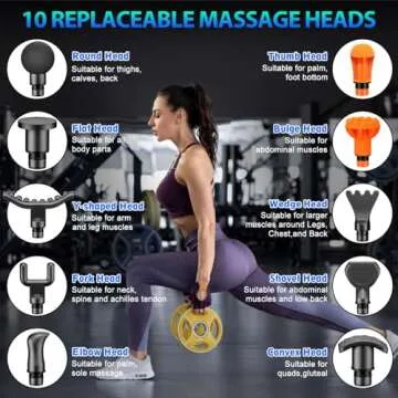 TOLOCO Deep Tissue Massage Gun for Pain Relief and Recovery