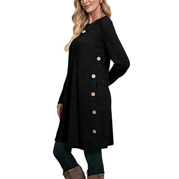 Long Sleeve Winter Sweater Dress for Women