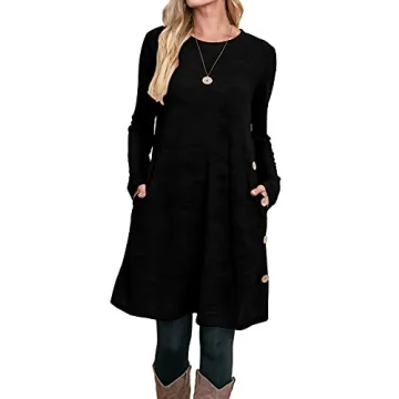 Long Sleeve Winter Sweater Dress for Women