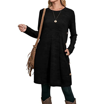 Long Sleeve Winter Sweater Dress for Women