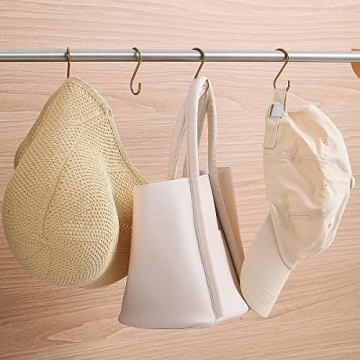 Evanda Gold S Hooks 30-Pack for Kitchen and Home Organization