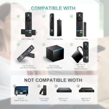 3rd Gen (L5B83G) Remote Control Replacement with Voice Function Fit for Fire Stick TV (2nd, 3rd, 4K,...