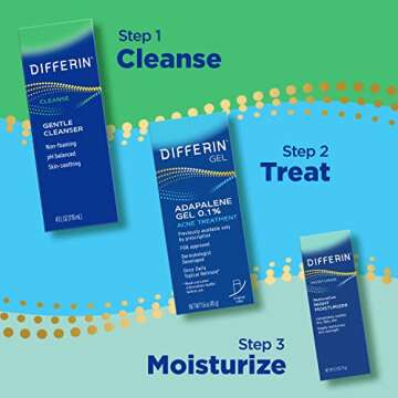 Differin Facial Cleanser, Soothing Face Wash 4 oz (Packaging May Vary)