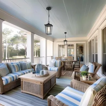 LOG BARN Outdoor Pendant Light for Porch and Gazebo