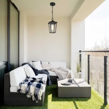 LOG BARN Outdoor Pendant Light for Porch and Gazebo