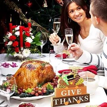 Gerrii Thanksgiving Turkey Decor for Autumn Gatherings