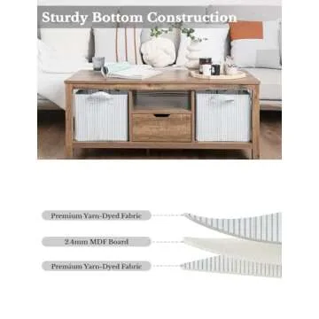 Stylish StorageWorks Fabric Storage Bins - 2-Pack