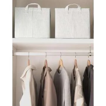 Stylish StorageWorks Fabric Storage Bins - 2-Pack