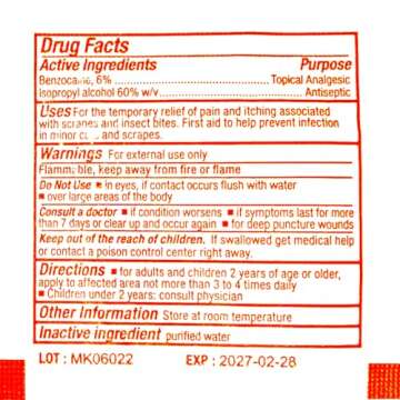 Sting Relief Pads (Box of 10)