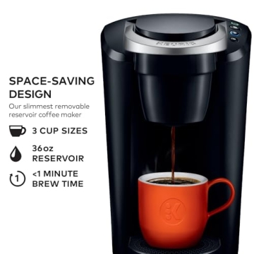 Keurig K-Compact Single-Serve K-Cup Coffee Maker with 3 Sizes