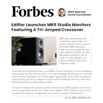 Edifier MR5 Powered Studio Monitor Speakers | Hi-Res 110W RMS Bluetooth Speakers