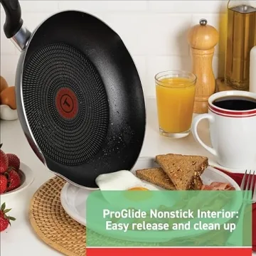 T-fal Jumbo Nonstick Saute Pan 5 Quart Durable Black