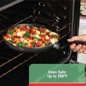 T-fal Jumbo Nonstick Saute Pan 5 Quart Durable Black
