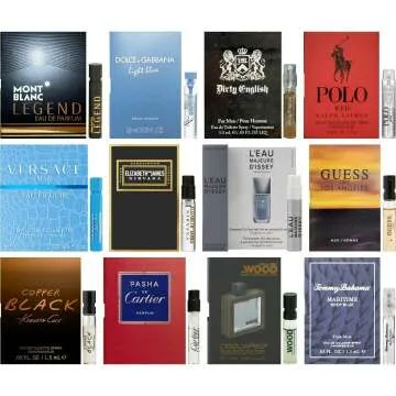 Men's Designer Fragrance Sampler Lot of 12 Vials