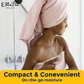 Elle Vie Unscented Shea Butter Lotion Stick, Shea Butter Moisturizing & Hydration Stick, Beeswax, Baobab Butter, & Almond Oil Moisturizer (2 oz)