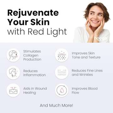 Hooga Red Light Therapy Mask for Skincare & Wellness