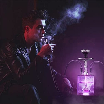 Stylish HEJEINK Modern Cube Hookah with LED Light