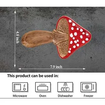 Spoon Rest Spoon Holder For Stove Top Cute Mushroom Spoon Rest For Kitchen Counter Ceramic Spatula Holder Utensil Rest