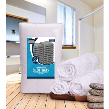 Utopia Salon Towel Set of 24 - Absorbent Cotton Towels
