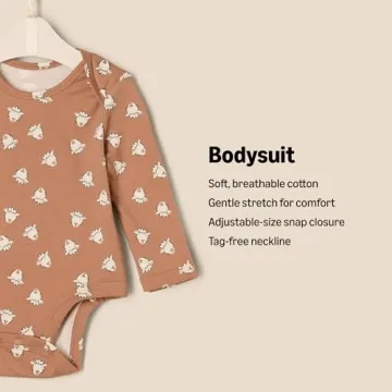 Soft Unisex Long Sleeve Bodysuits for Infants - Pack of 3