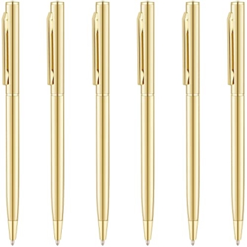 Unibene Gold Slim Ballpoint Pens - Chic and functional gifts!