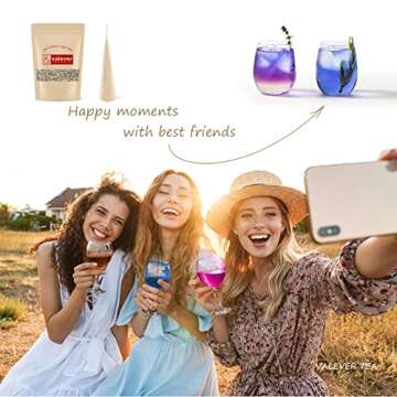 Butterfly Pea Flower Tea - Natural Herbal Butterfly Pea Tea for Relaxation, Stress Relief and Healthy Immunity (20 Tea Bags)