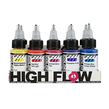 GOLDEN High Flow Transparent Colors Set, 10 Colors